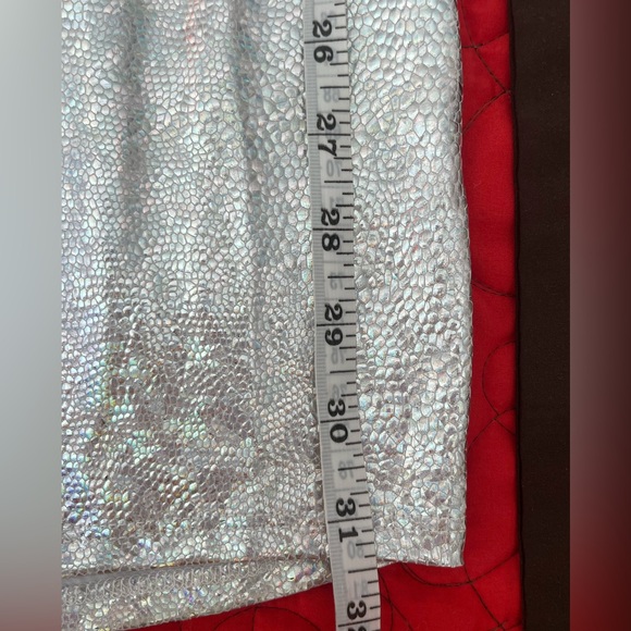 Silver Sequin Slip Party Dress Back Lace up Size S Brand New ! - Picture 7 of 7